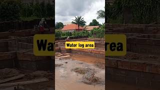 one of the problem face during raining season in a water log area construction [upl. by Britni]