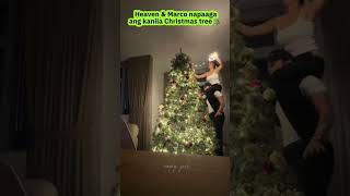 NAPAAGA ANG CHRISTMAS TREE NI HEAVEN PERALEJO AT MARCO heavenperalejo filipinoactress [upl. by Anuaf]