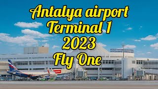 Antalya airport Terminal 1  Turkey  Fly One Airlines  Antalya  Chisinau flight [upl. by Saucy]