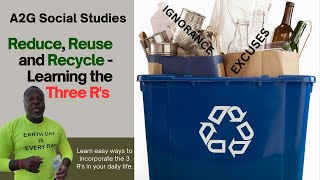 Learning about the THREE Rs REDUCE REUSE and RECYCLE [upl. by Packer]