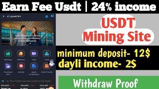 new usdt mining Site  usdt earning site  trx usdt mining app  Cloud Mining  usdt investment Site [upl. by Adest826]