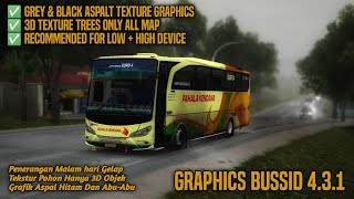 GRAFIK BUSSID 431  Khusus Pohon 3D Serta Aspal Hitam Dan AbuAbu [upl. by Sabine]