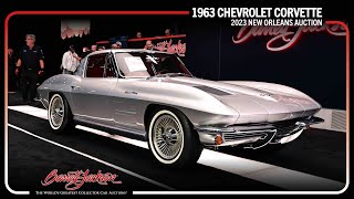 SOLD 1963 Chevrolet Corvette SplitWindow Custom Coupe  BARRETTJACKSON [upl. by Folsom]