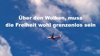 Reinhard Mey  Über den Wolken Lyrics [upl. by Thecla555]