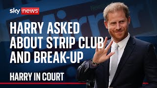 Prince Harry Duke faced questions over Williams prank call amp strip club visit [upl. by Hackett]