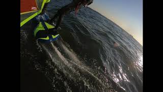 barely foiling in 3 ms windFoil X 145  Hydra85  Infinity99 [upl. by Ecinahc]