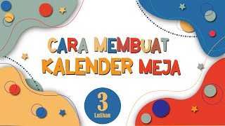 cara membuat kalender meja [upl. by Nelra455]