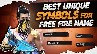 Best Unique Symbols For Free Fire Name  How To Use Crown Symbol In Free Fire [upl. by Aerdnad]