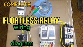 Floatless Relay Diagram  Wiring  Omron 61FG  Man Off Auto Mode  Philippines  Local Electrician [upl. by Nirrek]