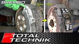 EASY Step by Step Brembo Brake Pad Replacement  Genesis G70 [upl. by Hterrag]