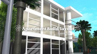 ✿Apartment Speed BuildLayout✿ Bloxburg [upl. by Jew]