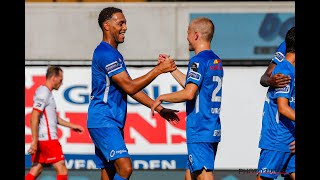 ⚽️1  Zulte Waregem  KRC Genk 12 Game highlights 982020 [upl. by Ocirled]