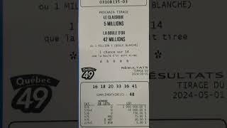 résultats loto 649 result 1 maymai 2024 amp Québec 49 amp extra result [upl. by Willman]