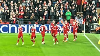 Liverpool Fans LOVE Conor Bradleys 1st Goal  Liverpool 41 Chelsea [upl. by Aisorbma]