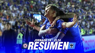 Resumen  Cruz Azul vs Rayados  Jornada 14  Clausura 2024 [upl. by Standing299]