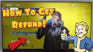 How To Get A Refund For Cyberpunk 2077 On PS4 and Xbox  Working 100 [upl. by Ynnaj]