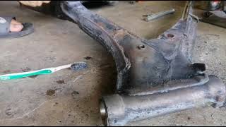 Honda tmx 155 chassis restoration [upl. by Egiarc]