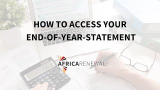 How to access your Endof Year Statement [upl. by Milks663]