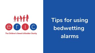 Tips for using a bedwetting alarm [upl. by Pegg373]