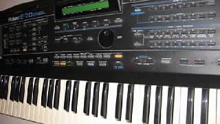 Roland E70 Demo Song nr1  To The Moon  Demo Music [upl. by Taveda]