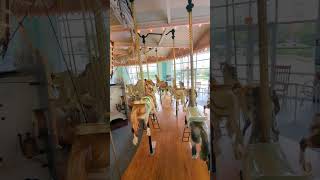 Riding The Hampton Virginia Carousel on National Carousel Day 72524 [upl. by Sibilla]