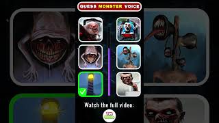 Can you guess the Monsters voice correctly Which Monsters voice is the scariest  Eat Monsters [upl. by Rodgers624]