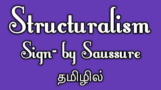 Structuralism by Ferdinand De Sausure in tamilSign [upl. by Neelyahs653]