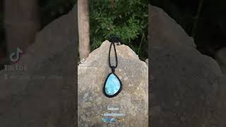 larimar larimanoela larimarcuba macrame stoneflowvibes [upl. by Ahsenid]