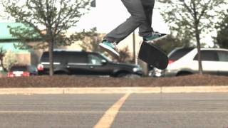 Skateology 360 flip 1000 fps slow motion [upl. by Negyam]