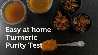 Turmeric Powder Adulteration  Easy Purity Test  September 2020 [upl. by Grantley]