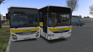 OMSI 2 Horizon 16 S4 en Iveco Crossway POP et Irisbus Recreo TransIsère [upl. by Aicinad]