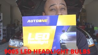 AUTO ONE 9005 LED Headlight Bulbs  High Beams for the Accord [upl. by Pironi]