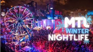 Winter nightlife in Montreal city Vlog [upl. by Alber183]