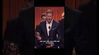 Nathan MacKinnon EPIC Hart Trophy speech Demands rebuild from Sakic parody coloradoavalanche [upl. by Ron]