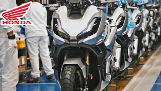 Honda ADV350 production scooter assembly line [upl. by Resiak179]