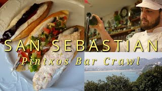 The Ultimate Essential San Sebastian Spain Pintxos Bar Crawl [upl. by Stahl]