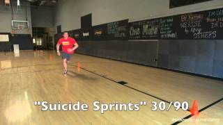 Suicide Sprints Conditioning Drill [upl. by Shedd]