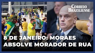 MORAES ABSOLVE MORADOR DE RUA ACUSADO DE PARTICIPAR DOS ATOS DE 81 [upl. by Diannne]