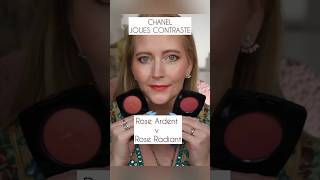 New Chanel JOUES CONTRASTE INTENSE CREAMTOPOWDER BLUSH Rose Ardent v Rose Radiant [upl. by Crystie]