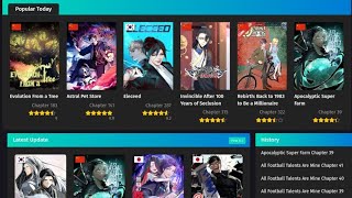 World 5 best website to read manhwa manhua and manga free with no ads [upl. by Bria]