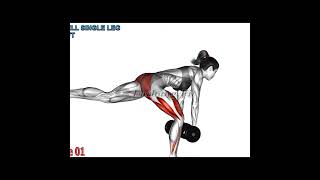 FULL VIDEO 👆👆 dumbbell single leg deadlift [upl. by Idell]