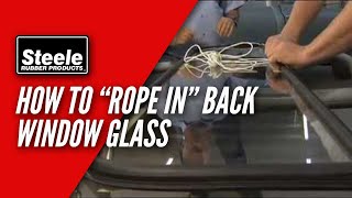 How To RopeIn Back Window Glass Gasket [upl. by Ballard]