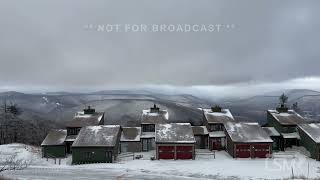 121823 Snowshoe WV  Blowing snow with limited visibility and snowski scenes [upl. by Valeta]