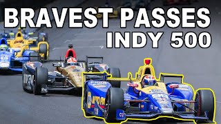 Top 10 Bravest Indy 500 Passes 20012021 [upl. by Esinahs]