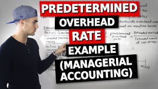 Predetermined Overhead Rate amp Overhead Variance Example Managerial Accounting [upl. by Novyad]