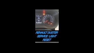 how to reset duster service light  dacia duster 2022 duster2022 duster2021 daciadustershare [upl. by Akirdnahs]