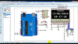 Arduino real time clock with DS1307 and SSD1306 OLED [upl. by Cirdahc249]