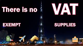 UAE VAT These are the zerorated exempt supplies [upl. by Hsaka202]