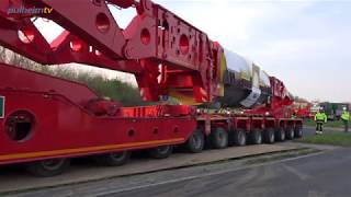 Video von einem Schwerlasttransport zum Kraftwerk Neurath [upl. by Marbut]