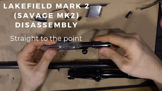 Lakefield Mark 2 Savage MK2 Disassembly  Straight to the point [upl. by Atelra585]